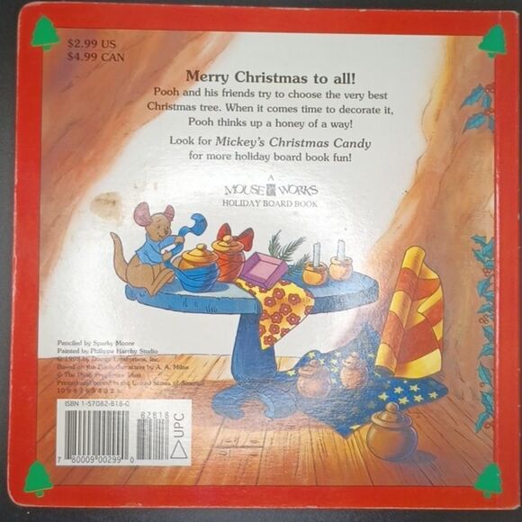 VINTAGE Disney's Winnie the Pooh and the Christmas tree book - Picture 4 of 6